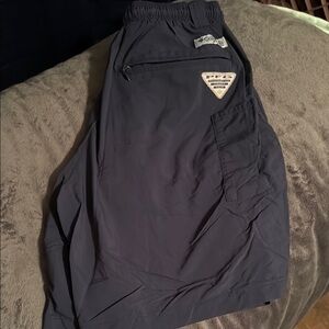 Columbia PFG Dark Blue Fishing Shorts